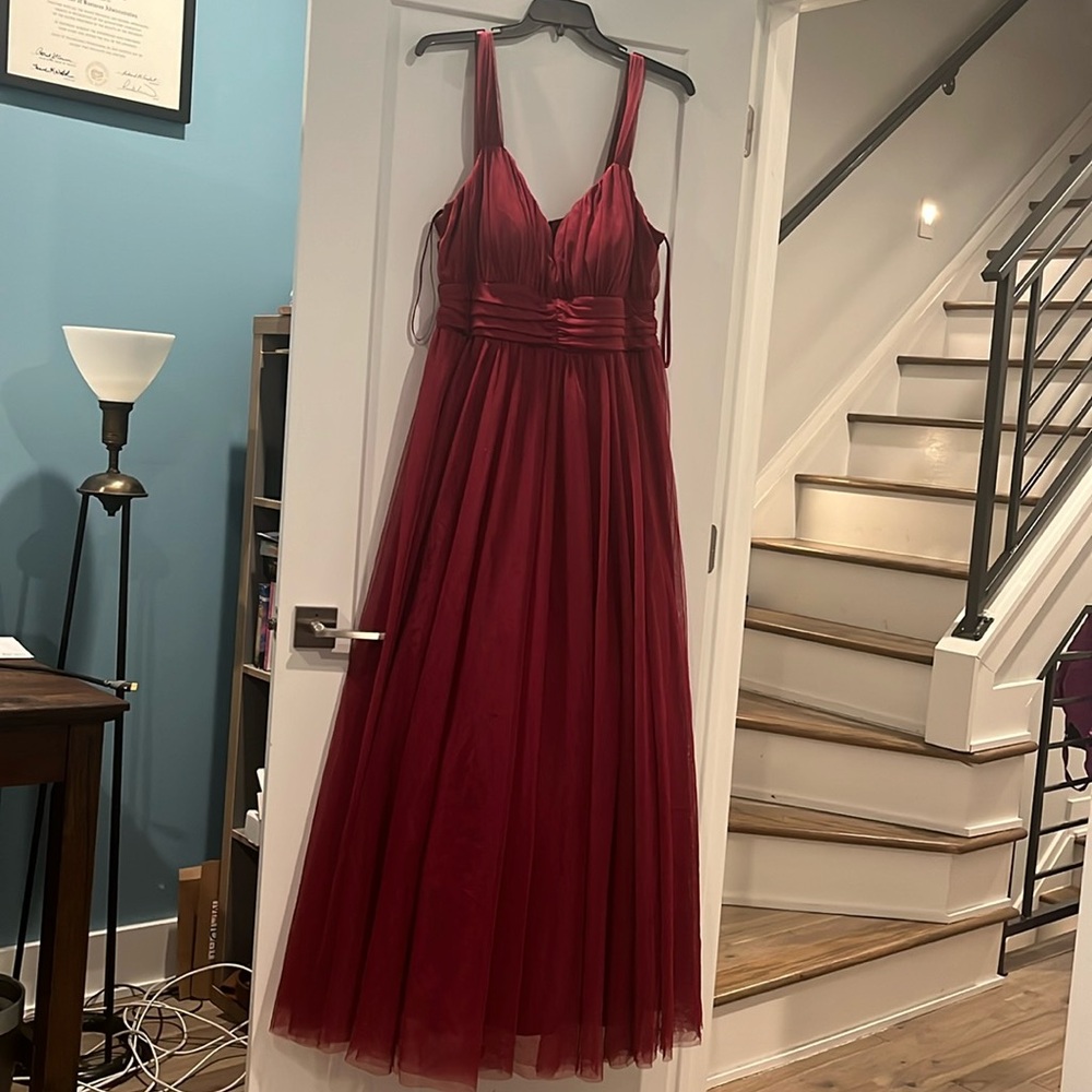 Maroon Prom Dress / Evening Gown